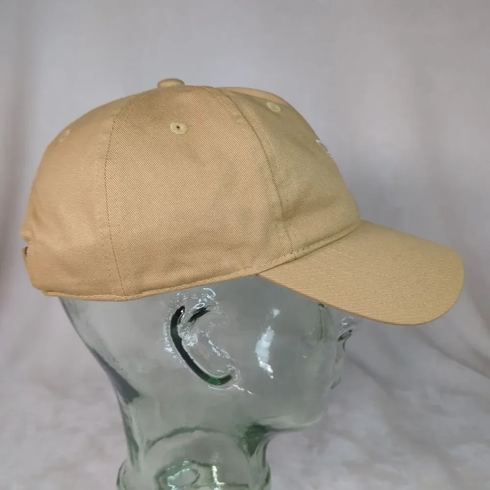 Adidas Hat Adjustable Strap Back Outline Trefoil Logo Khaki Cap OSFW 2023